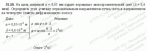 Решение задачи 31.10. Чертов А.Г. Воробьев А.А.