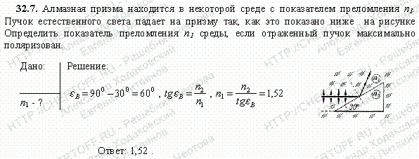 Решение задачи 32.7. Чертов А.Г. Воробьев А.А.